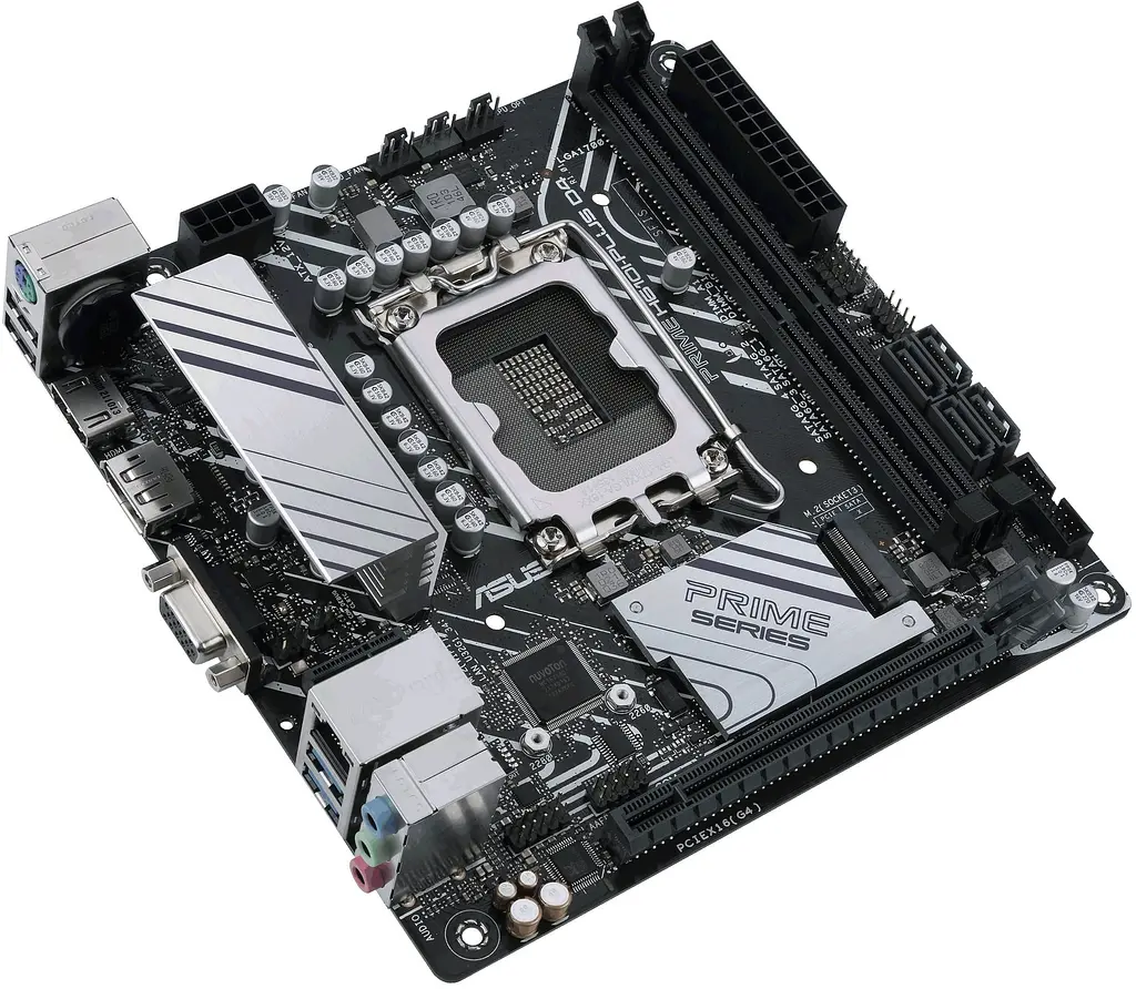 Материнcька плата Asus PRIME H610I-PLUS D4-CSM s1700 H610 2xDDR4 M.2 HDMI D-Sub DP mITX - фото 3