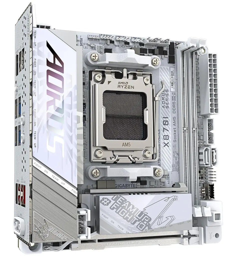 Материнська плата GIGABYTE X870I AORUS PRO ICE (X870I AORUS PRO ICE) (Socket AM5, AMD X870, Mini-ITX) - фото 3
