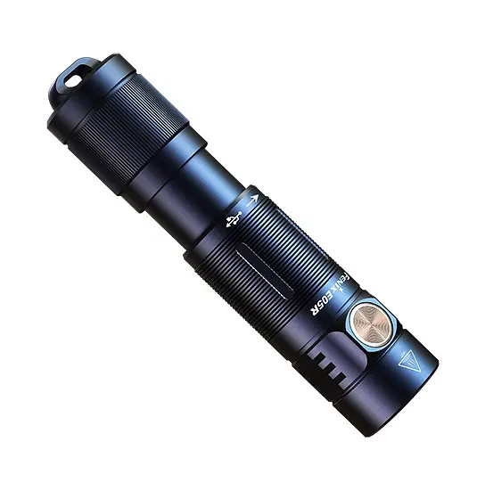 Ручний міні ліхтарик Fenix E05R 400лм Micro-USB (Чорний) - фото 2