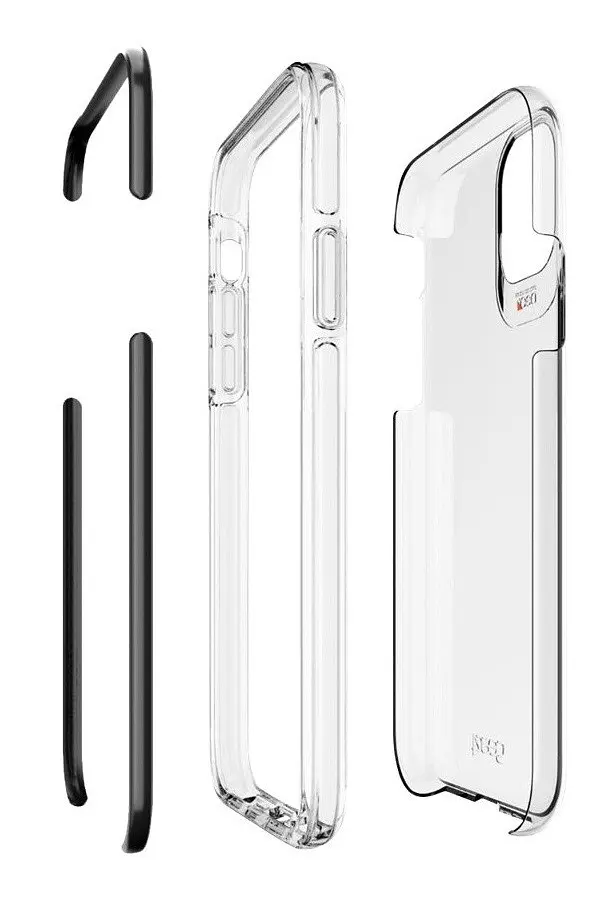 Протиударний прозорий чохол GEAR4 Piccadilly D3O для iPhone 11 (6.1") Black + Transparent - фото 5