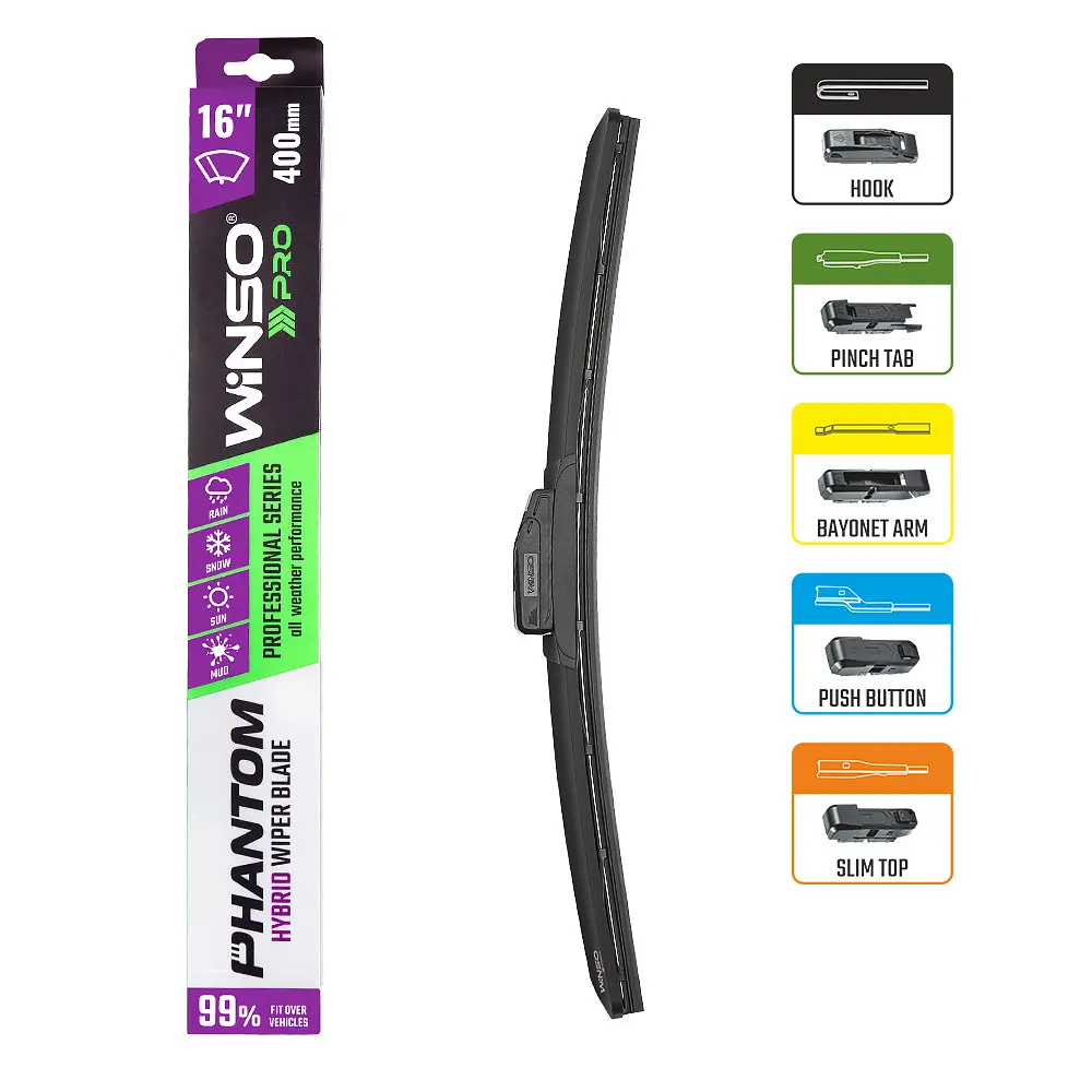 Щетка стеклоочистителя гибридная Winso Pro Phantom 16/400 мм (118400) - фото 3