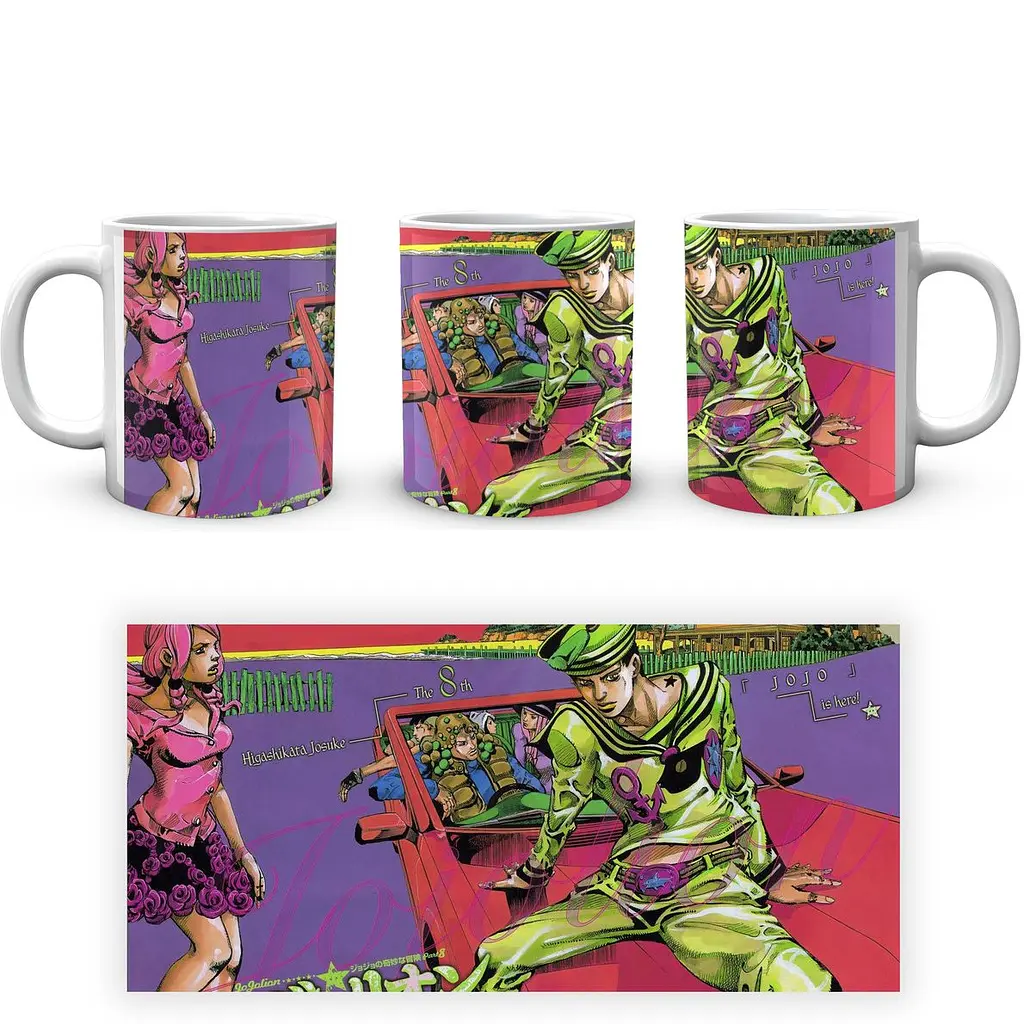 Кухоль GeekLand JoJo's Bizarre Adventure Неймовірні пригоди ДжоДжо:Гонка сталева куля JJSBR 16 330 мл білий - фото 4