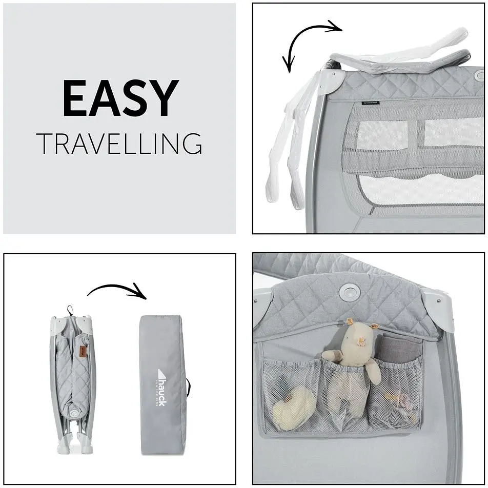 Детский манеж Hauck Play N Relax Quilted Grey, серый (60011-5) - фото 2