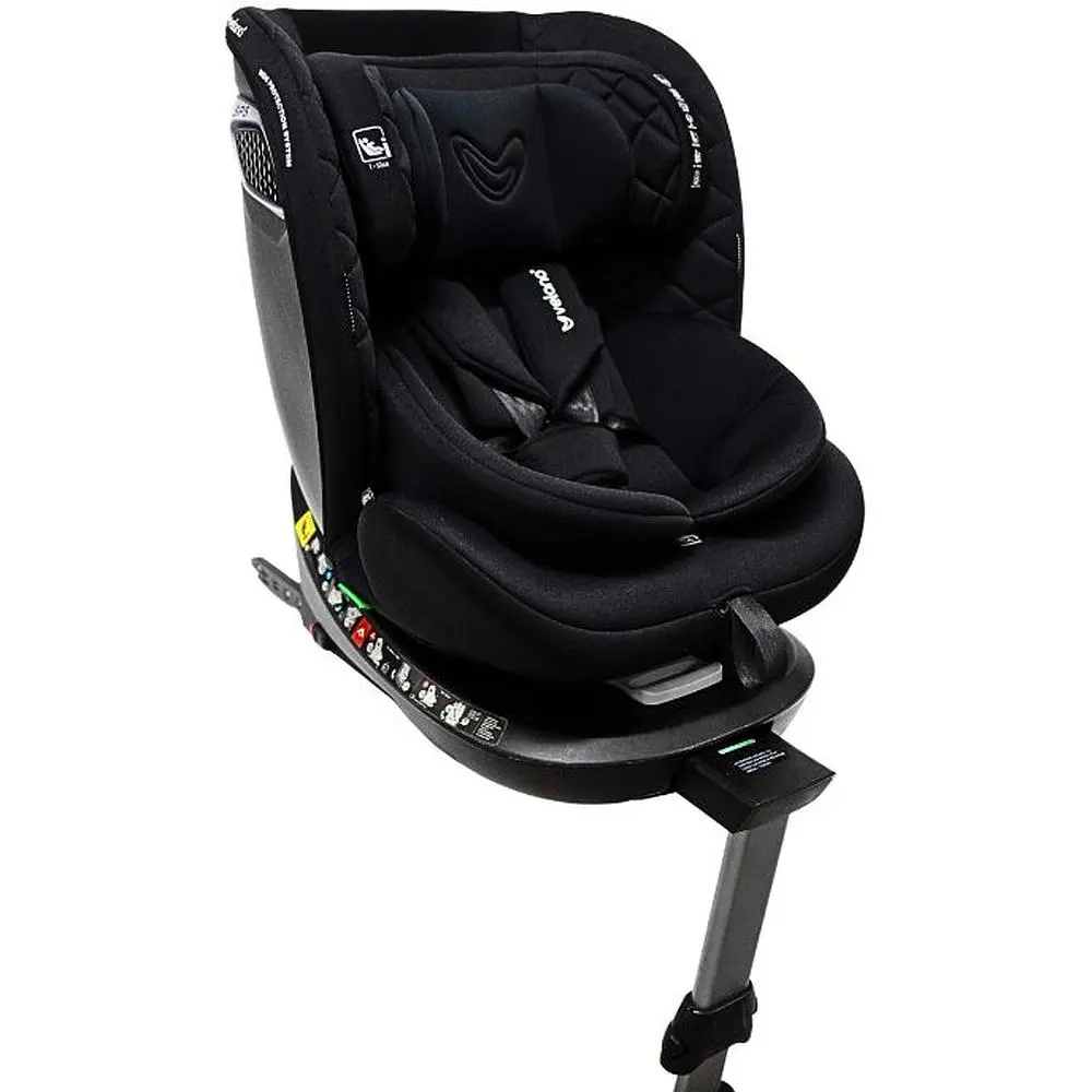Автокрісло VELANO Vento 360° i-Size 40-150 см Isofix з опорною ногою black (48417) - фото 2