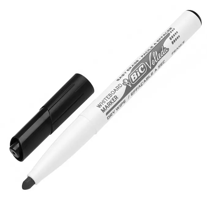 Маркеры для досок BIC Velleda 1741 1.6 мм 12 шт. черные (9581711) - фото 3
