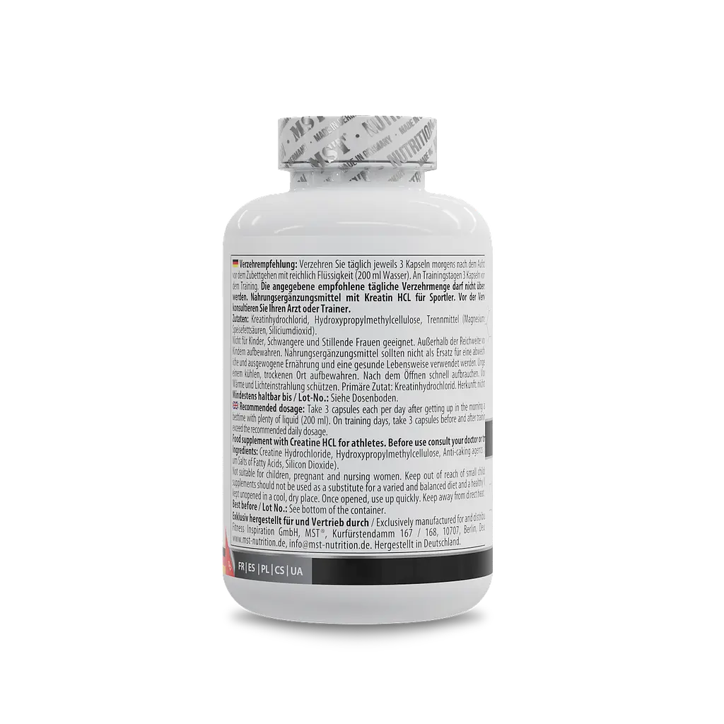 MST® Креатин MST Nutrition Гідрохлорид 750 мг - 180 капсул - фото 3