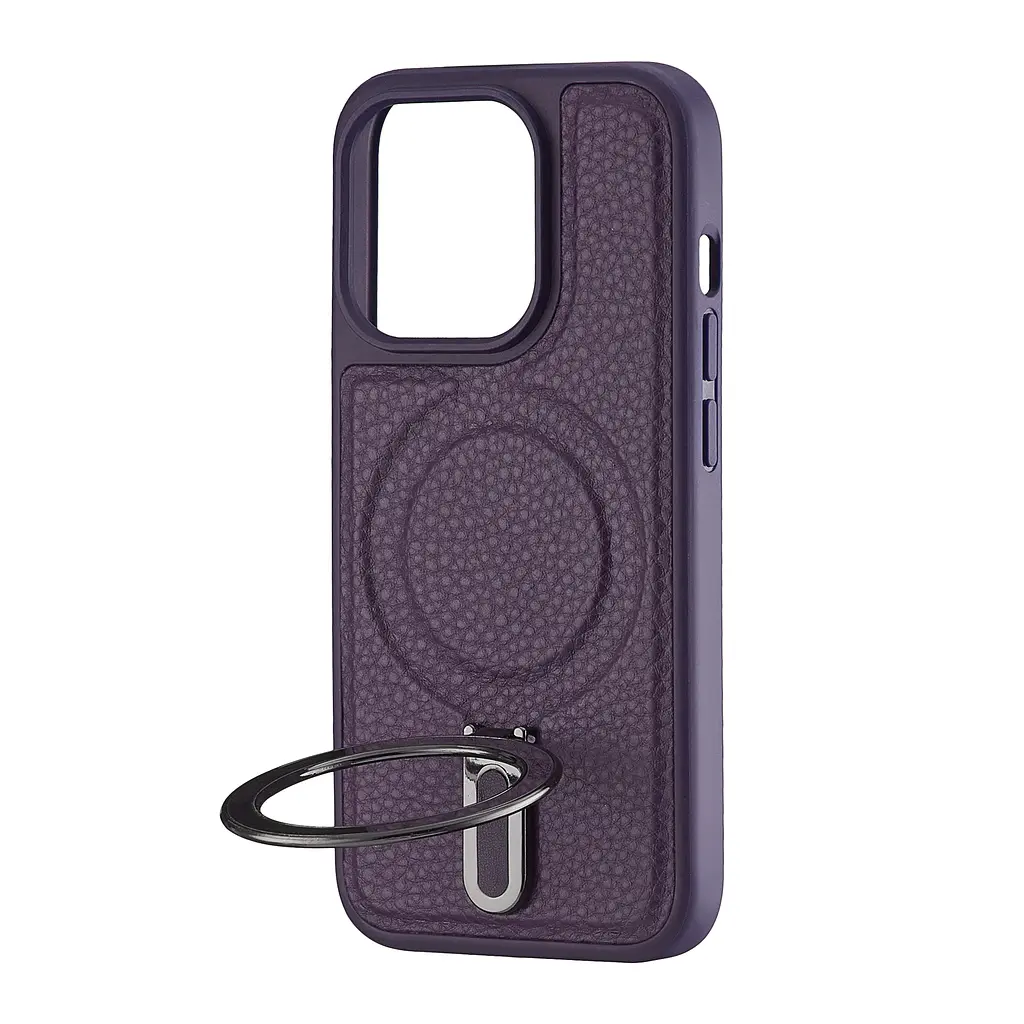 Чохол Jinduka Leather Ringo iPhone 15 Pro Purple - фото 4
