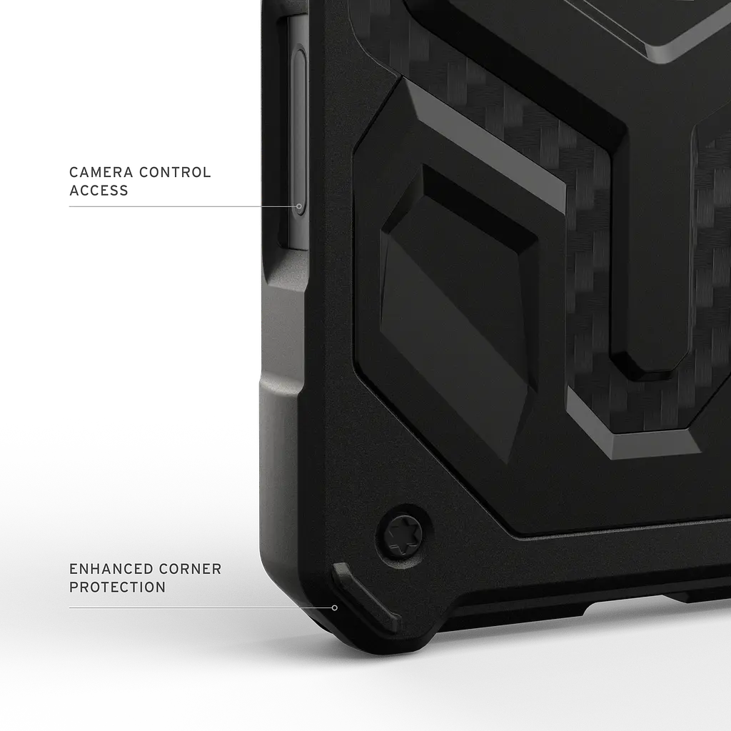 Чохол протиударний UAG Monarch Pro MagSafe для iPhone 17 Pro Max Carbon Fiber Black 114514119042 - фото 10