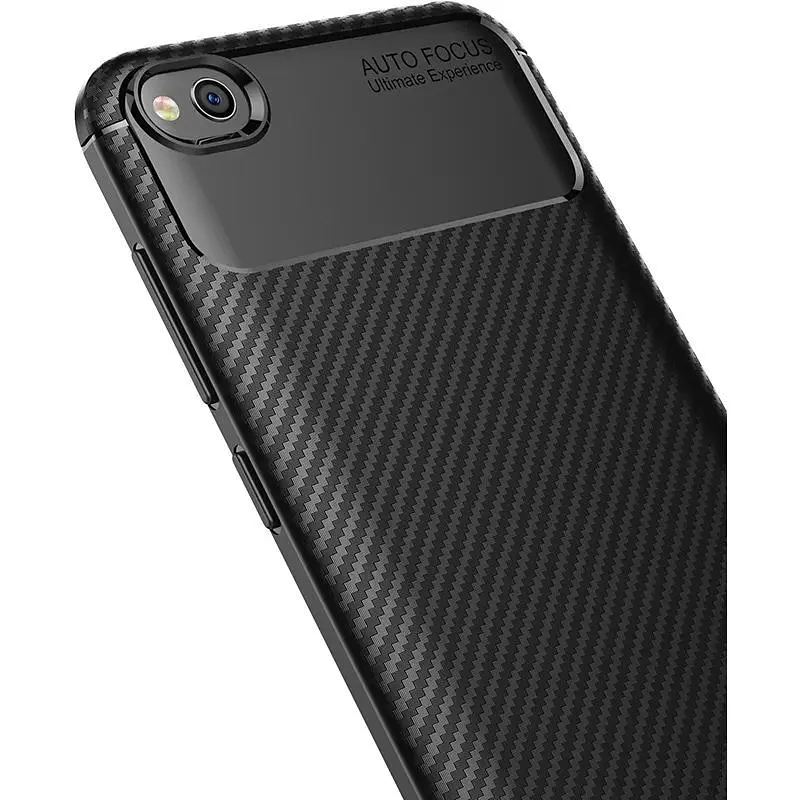 Чохол-накладка Toto TPU Carbon Fiber 1.5 mm Case Xiaomi Redmi Go Black - фото 4