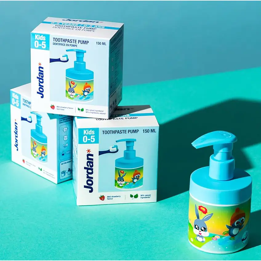 Зубна паста Jordan Kids 0-5 років 150 мл з дозатором (510002810) - фото 4