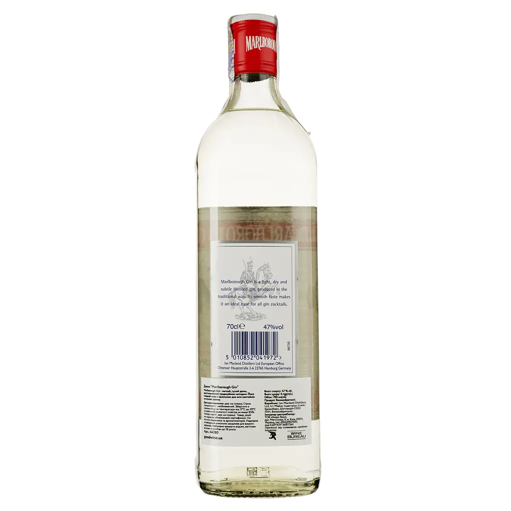 Джин Marlborough Gin 47% 0.7 л - фото 2