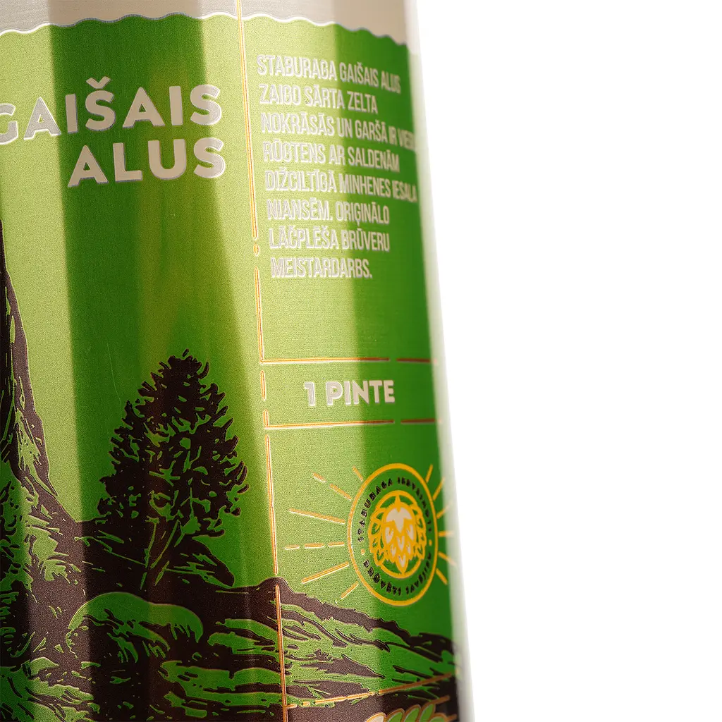 Пиво Staburags Gaisais Alus светлое 5.2% 0.568 л ж/б - фото 3