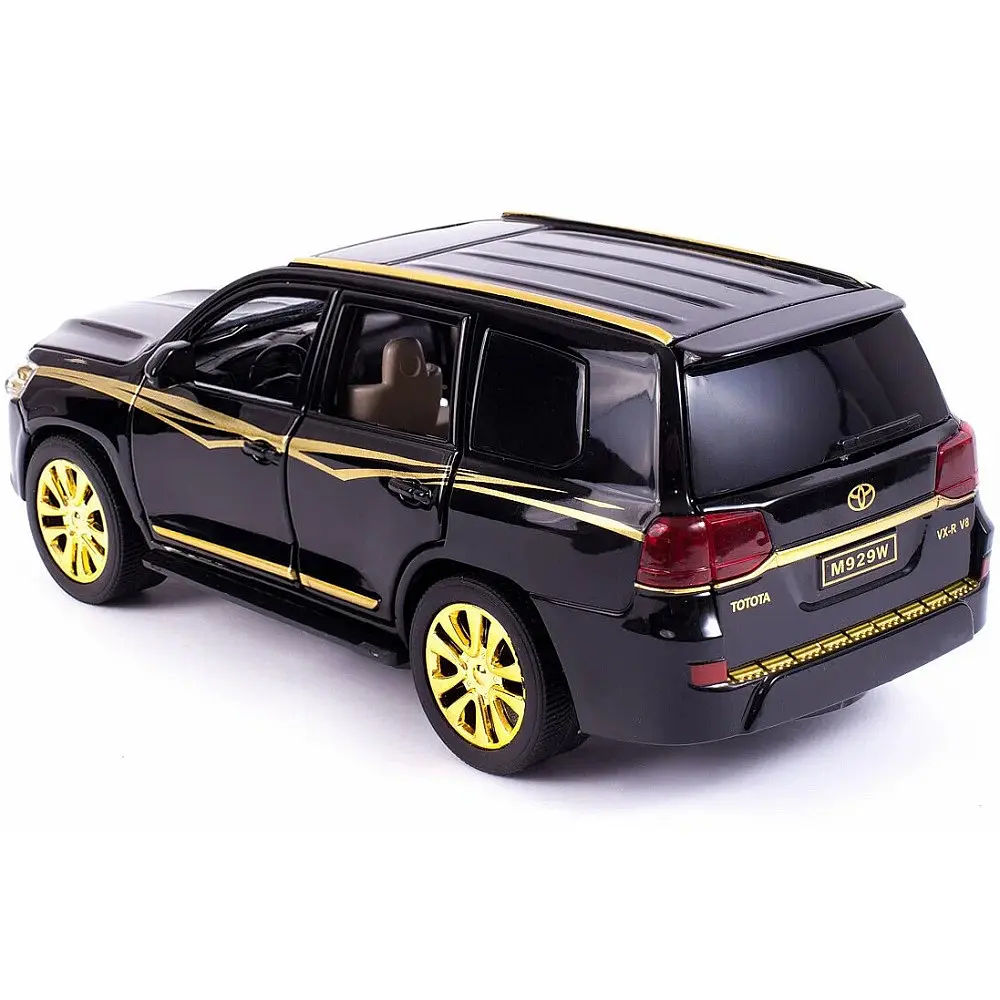 Колекційна металева модель позашляховика АвтоЕксперт Toyota Land Cruiser з інерцією, світлом та звуком 1:24 - фото 6