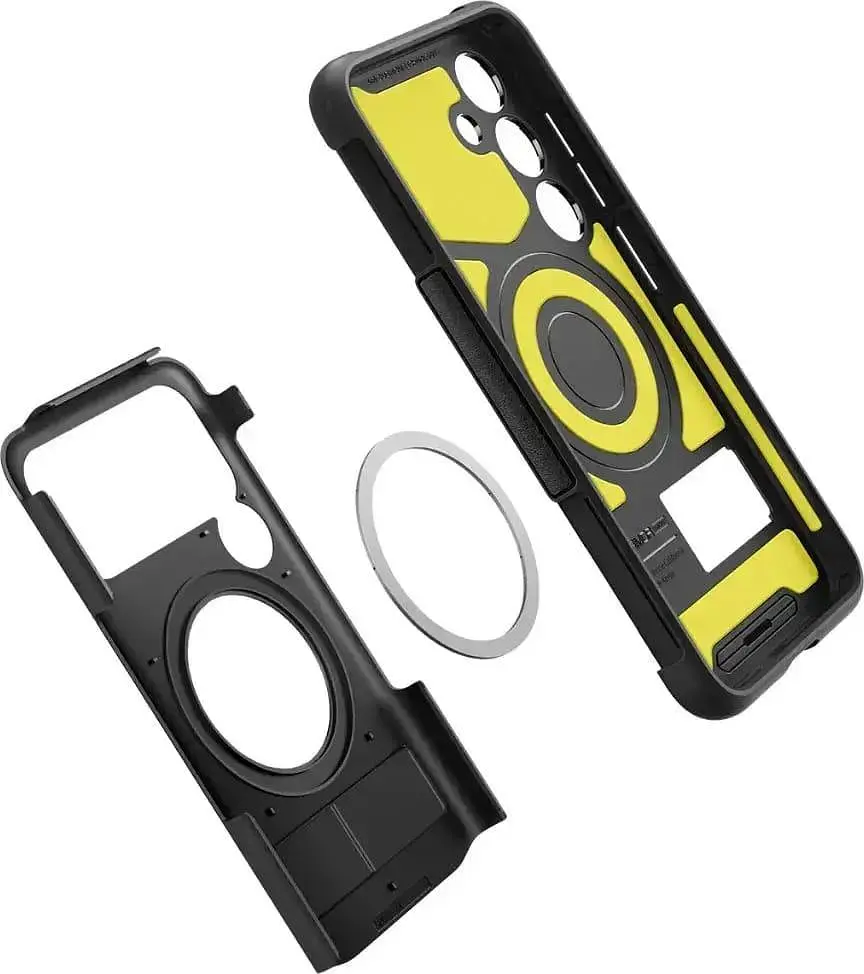 Протиударний з підставкою чохол Spigen Slim Armor MagSafe для Samsung Galaxy S24 (S921) Black ACS07203 Magfit - фото 7