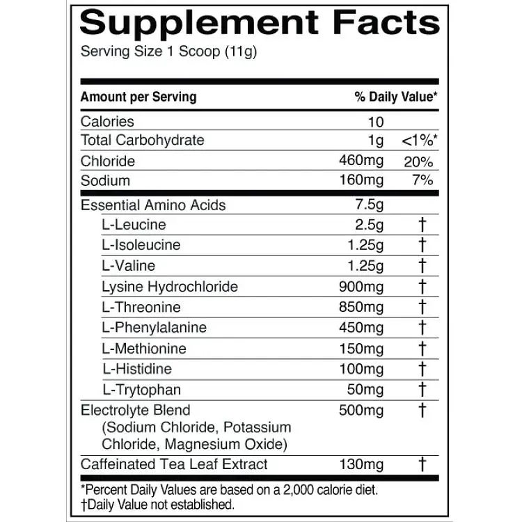 Амінокислота ЕАА з кофеїном Rule 1 Essential Amino 9 + Energy Малиновий лимонад 345 г - фото 3