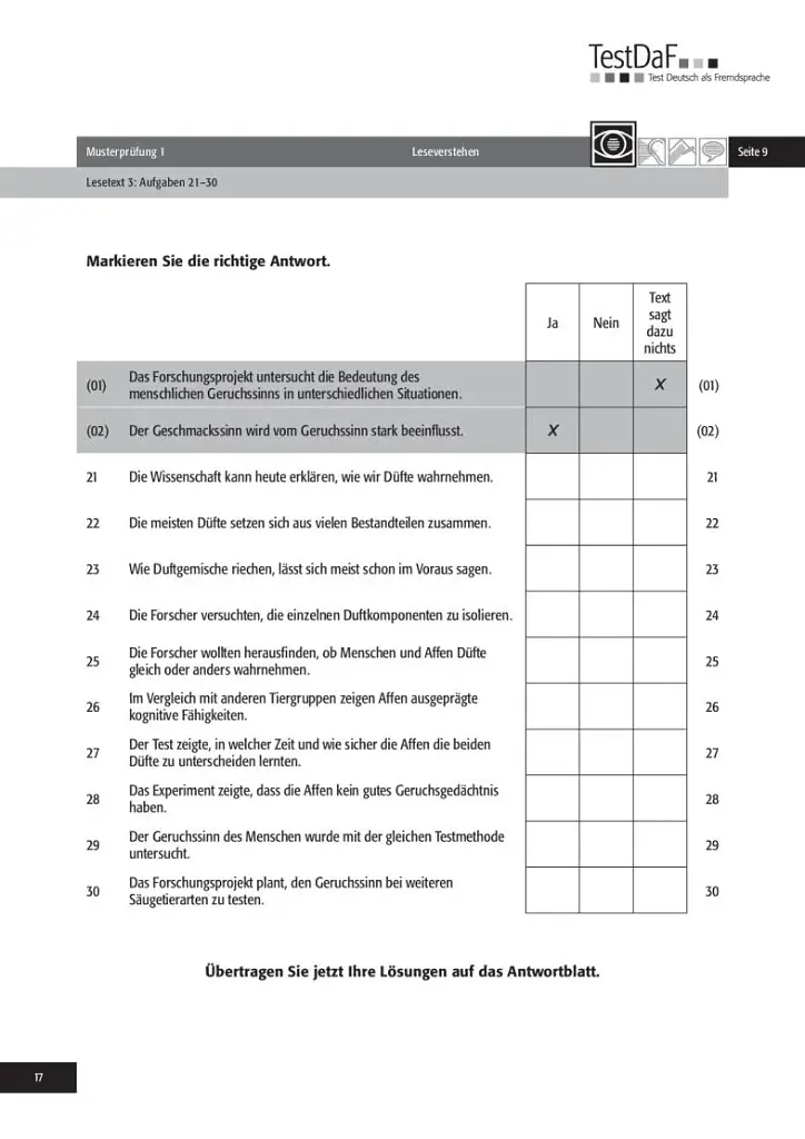 TestDaF Musterprüfung 1. Heft mit Audio-CD - фото 16