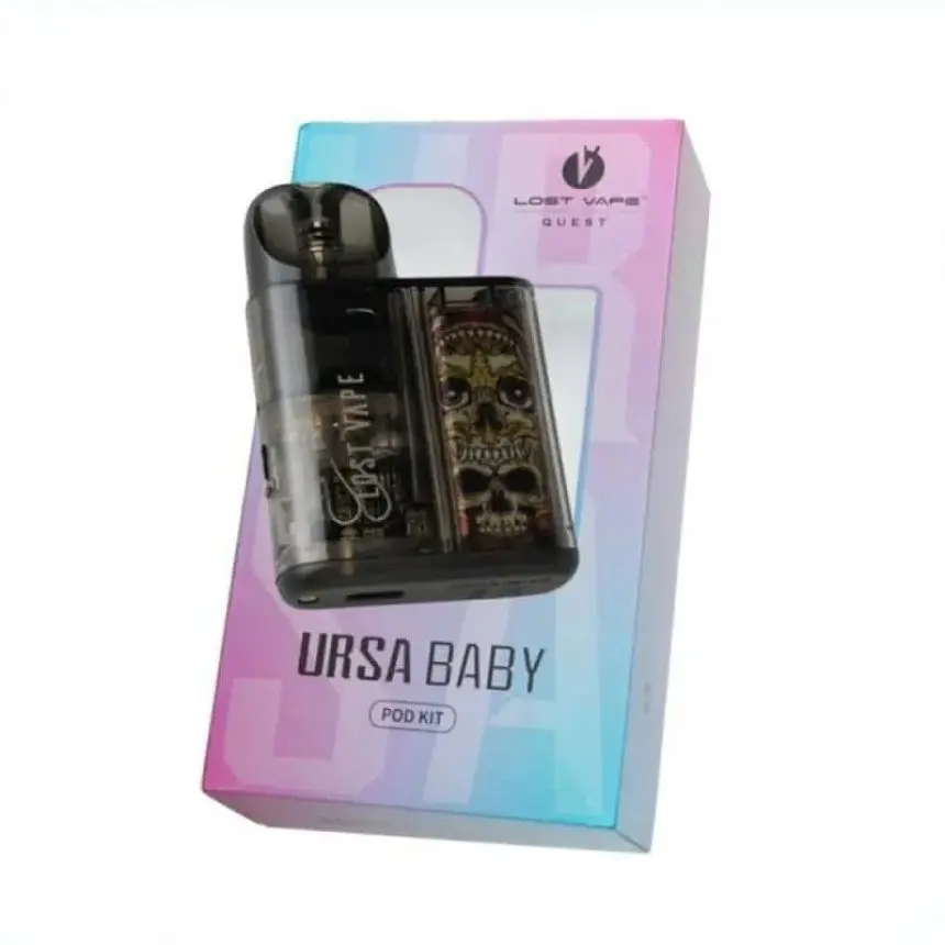 Под-система Lost Vape Ursa Baby Pod 800 mAh 2.5 ml Kit Black Clear (11634) - фото 5