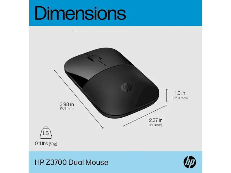 Миша HP Z3700 Dual Black (758A8AA) - фото 7