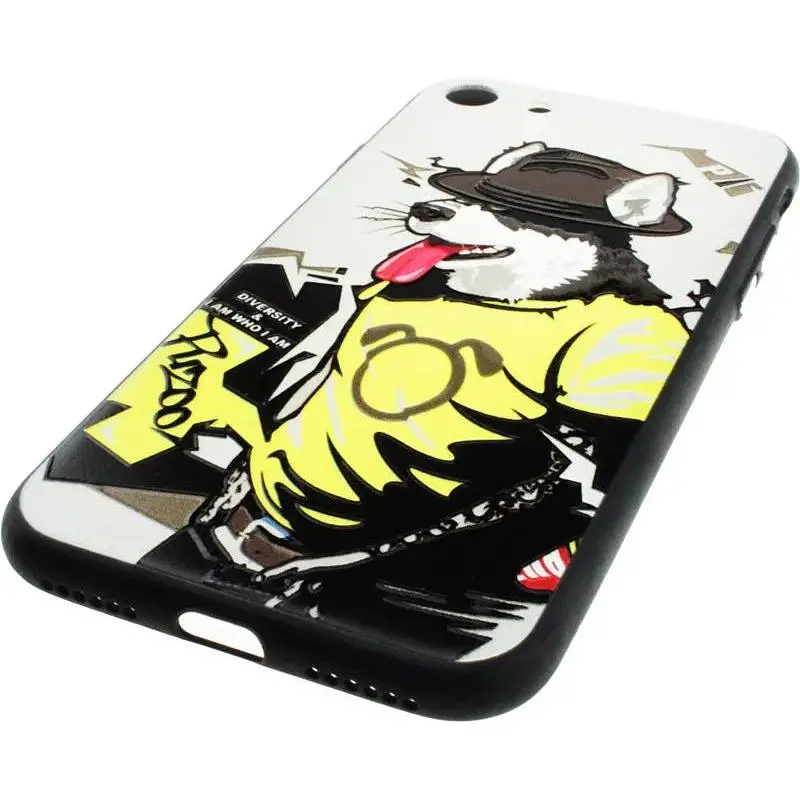 Чохол-накладка PUZOO TPU Case with UV Printing Hip Hop iPhone 7/8/SE 2020 RAP Alaskan Grey - фото 4