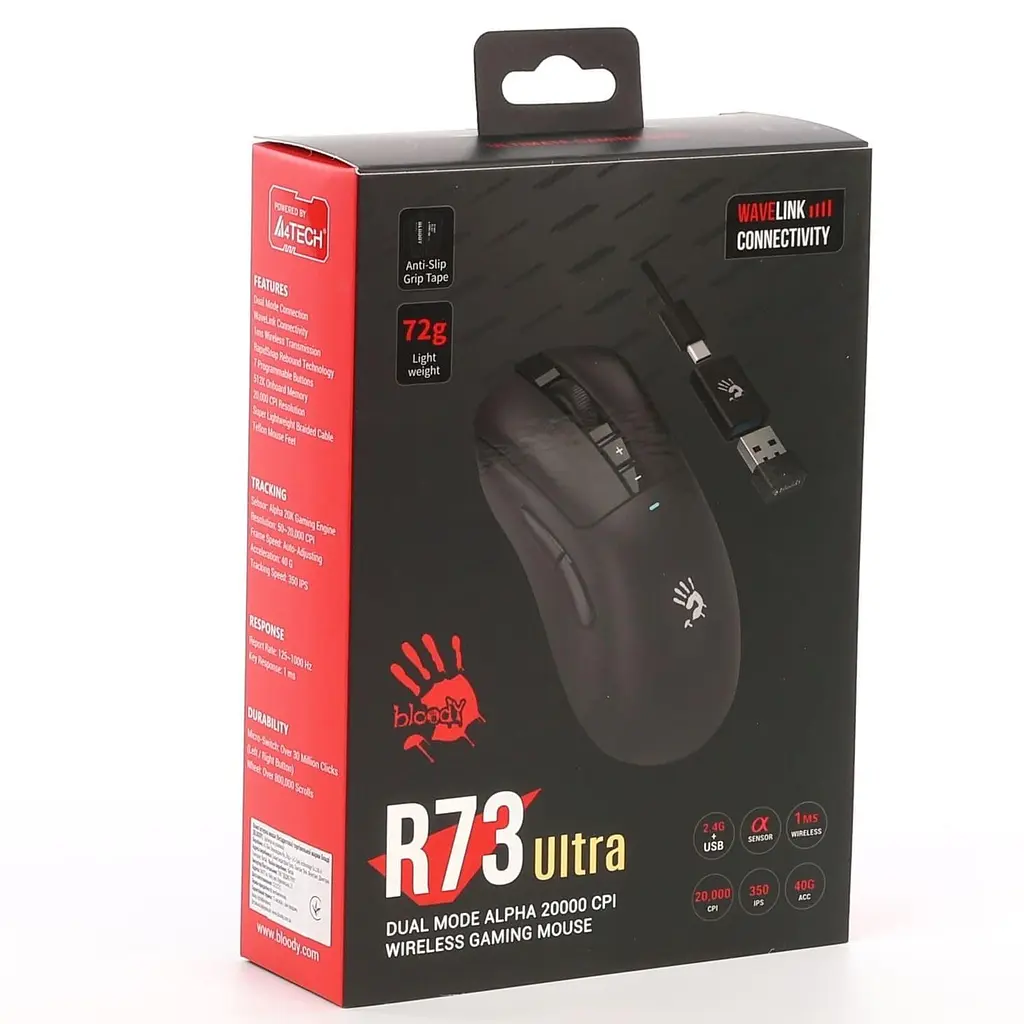 Мышь Bloody A4Tech R73 Ultra Black (R73 Ultra (Black)) - фото 10