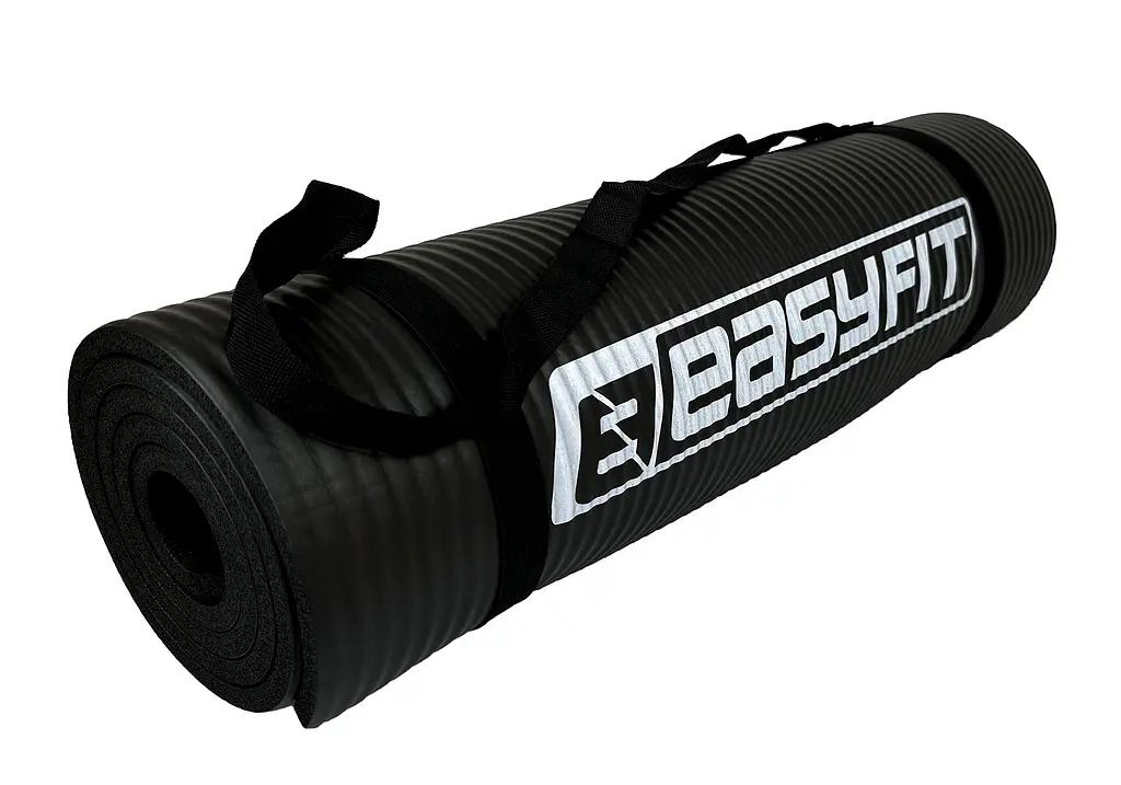 Килимок для фітнесу та йоги EasyFit NBR 10 мм Чорний (EF-1919-BK) - фото 14