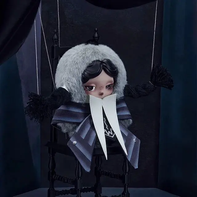 Колекційна м’яка іграшка Pop Mart SKULLPANDA × Wednesday Nevermore Academy Uniform (SWNA-01) - фото 3