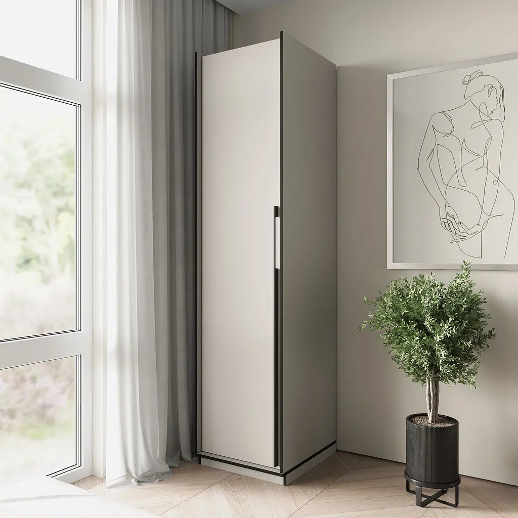 Пенал для дому Flamecame з поличками у передпокій FR-11 Кашемір - фото 1