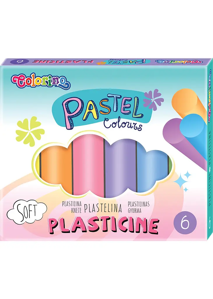 Пластилін 6 кол. 100 г COLORINO Pastel (84972PTR)