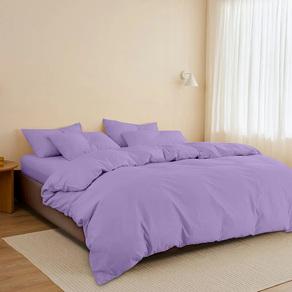 Комплект постільної білизни Cosas євро з простирадлом на резинці AMETHYST 200 x 220 см (Ranfors47_Amethyst_El-Amethyst_200) - фото 3