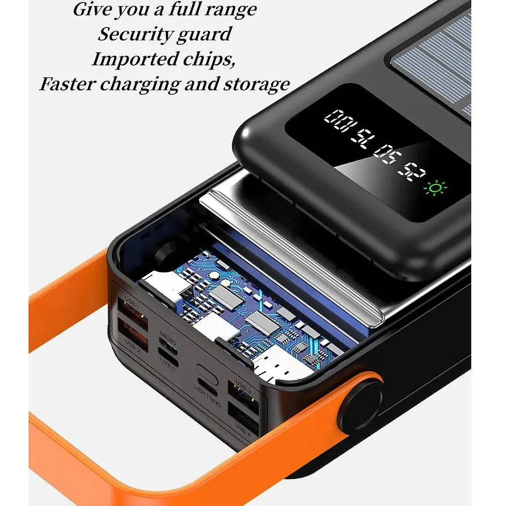 Повербанк Voltronic YM636CX Solar 40000 mAh Солнечная подзарядка (28188) - фото 4