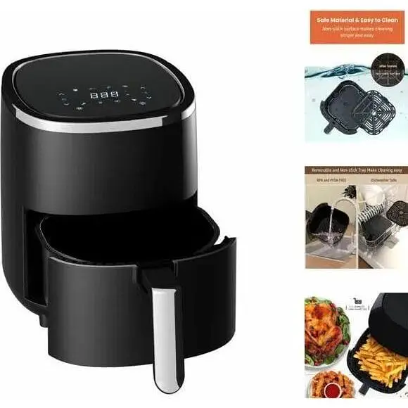 Аерофритюрниця Royalty Line AF-5605D 1200 Вт 3.5 л 8 програм - фото 2