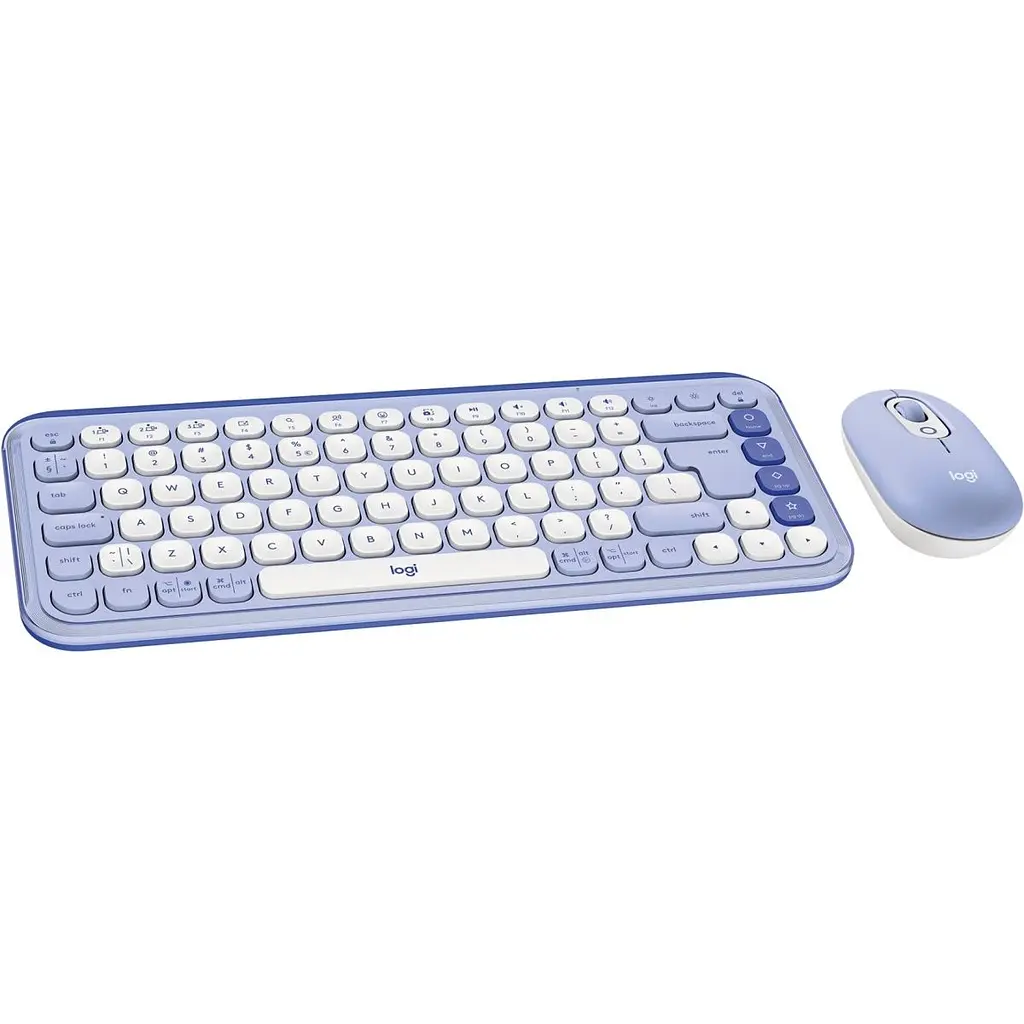 Комплект клавіатура та миша Logitech POP Icon Combo Bluetooth UA Lilac [920-013078] [121103] - фото 2
