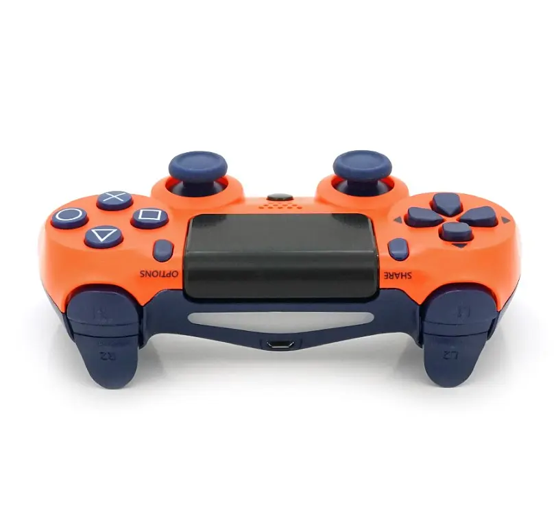 Геймпад джойстик DoubleShock Wireless PS4 Double Motor Vibration DUALSHOCK 4 Orange-Blue - фото 2