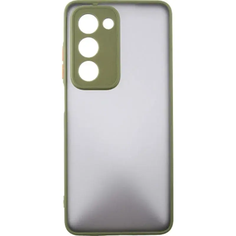 Чохол до мобільного телефона Dengos Oppo A5 4G Case Matte + Glass (Olive Green) (DG-KM-158) - фото 2