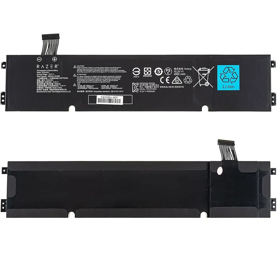 Батарея для ноутбука Razer RZ09-351 (Blade 15 Base 2021) 15.2V 4000mAh 60.8Wh Чорний - фото 2