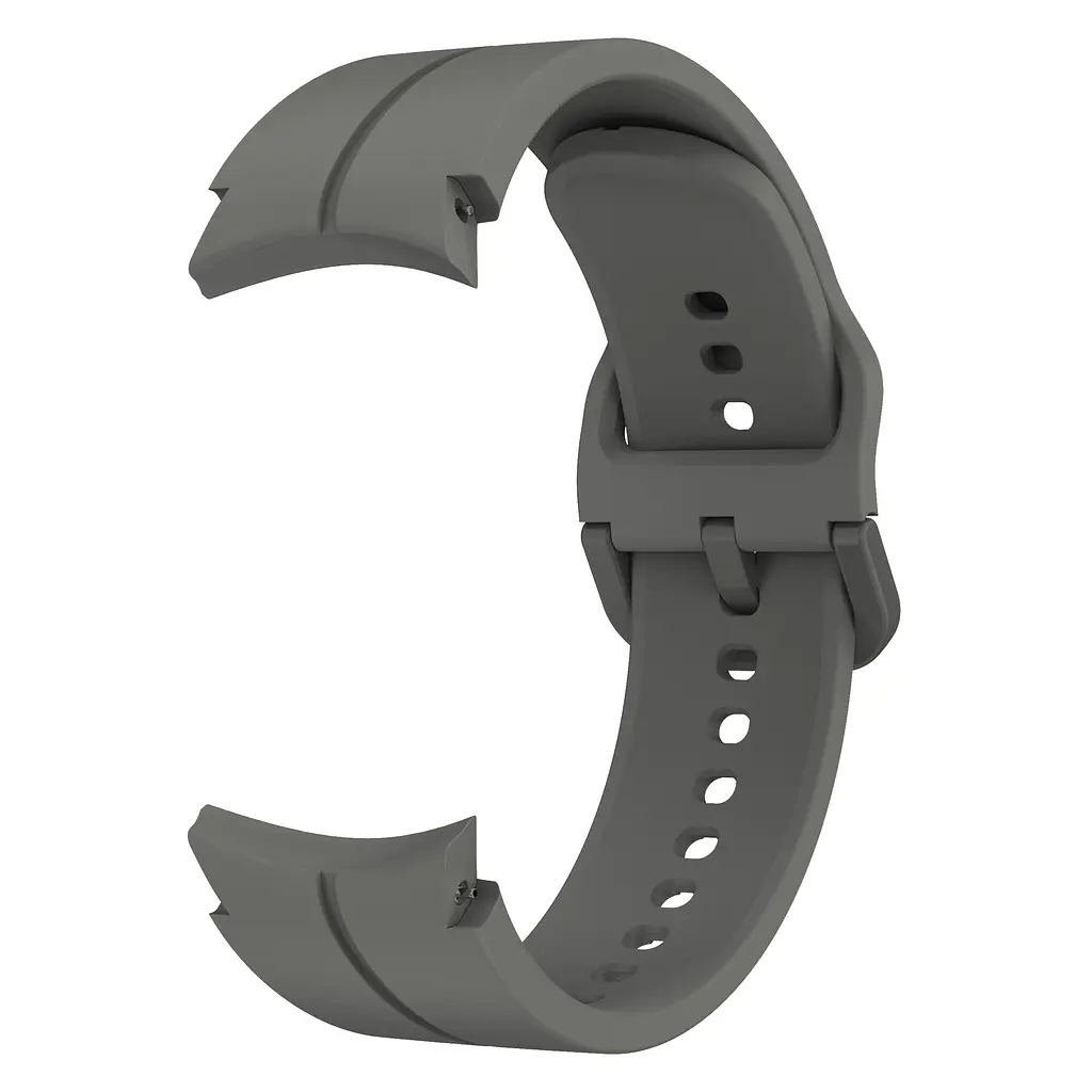 Браслет Five Classic для Samsung Galaxy Watch 6 Classic 43mm 6 Classic 47mm - темно-сірий ширина кріплення 20мм силікон Watchbands (W10-2WB15640137) - фото 3