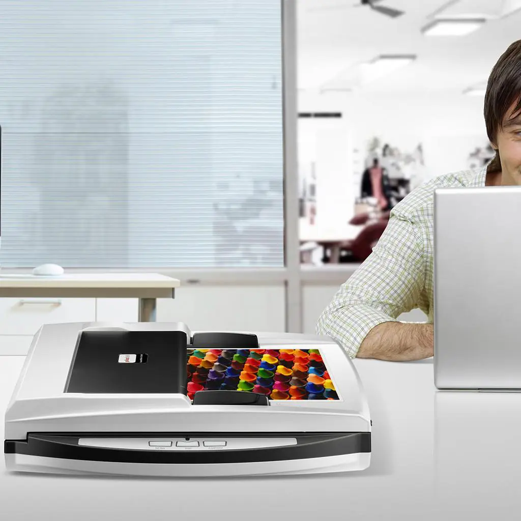Сканер А4 Plustek SmartOffice PN2040 (1200 dpi, 48 bit, 20 стр/мин, DADF, планшетный, сетевой) - фото 6
