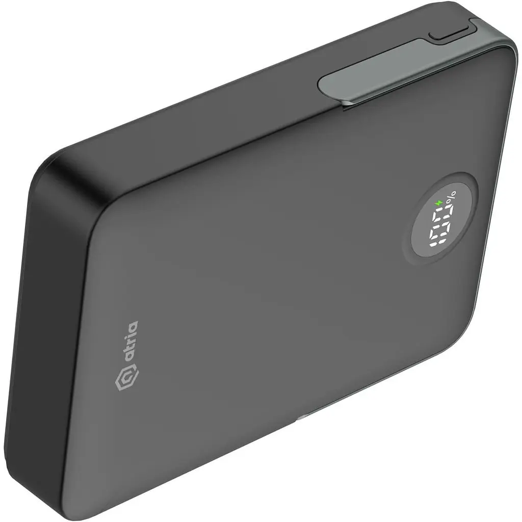 Павербанк ATRIA Black 10 000 mAh / 15 Вт (WPD-W57B) - фото 6