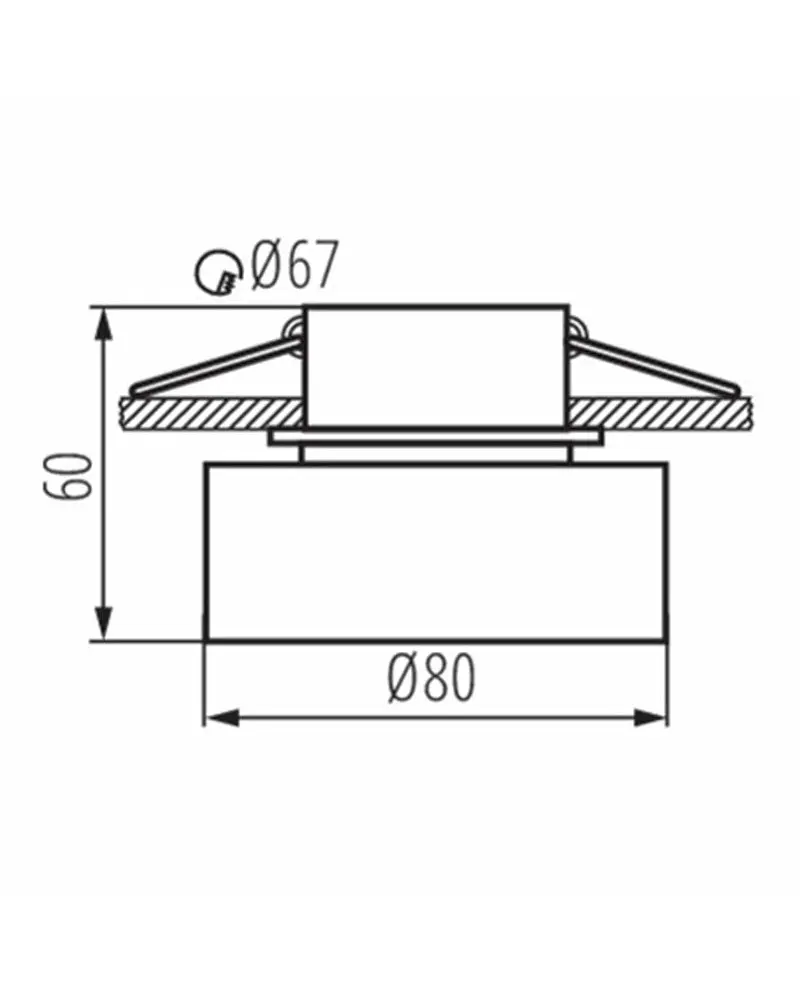 Точечный светильник Kanlux 29232 Govik GX5.3/GU10 1x10W IP20 - фото 2