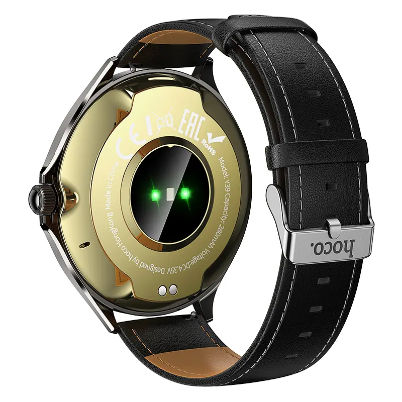 Смарт-годинник Hoco Y39 43mm, 280 mAh, IP67 Smart watch (call version) Black (6942007673259) - фото 4