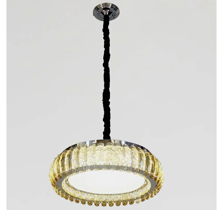 Стельова кришталева LED-люстра Artlight MT005/500CH, хром і медове скло, 100 Вт, від 10-18 м² - фото 7