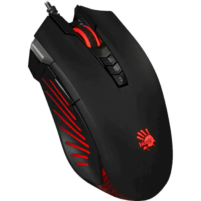 Миша Bloody A4Tech V9M Extra Fire Button USB Black (V9M (Black)) - фото 2