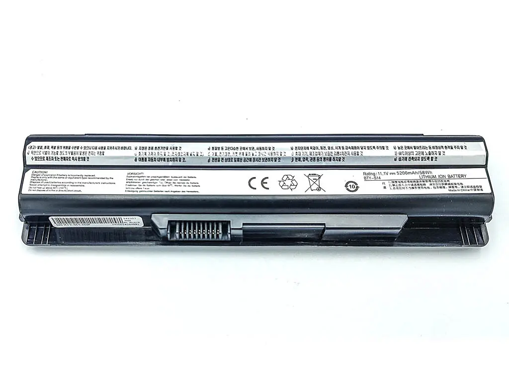 Акумулятор BTY-S14 для ноутбука MSI FX400, FR600, FX600, FX603, FX610, FX610, FX620, GE60, GE70, GE620, GE620DX CR650 CR70 CX70 FR700 11.1V 5200 mAh - фото 2