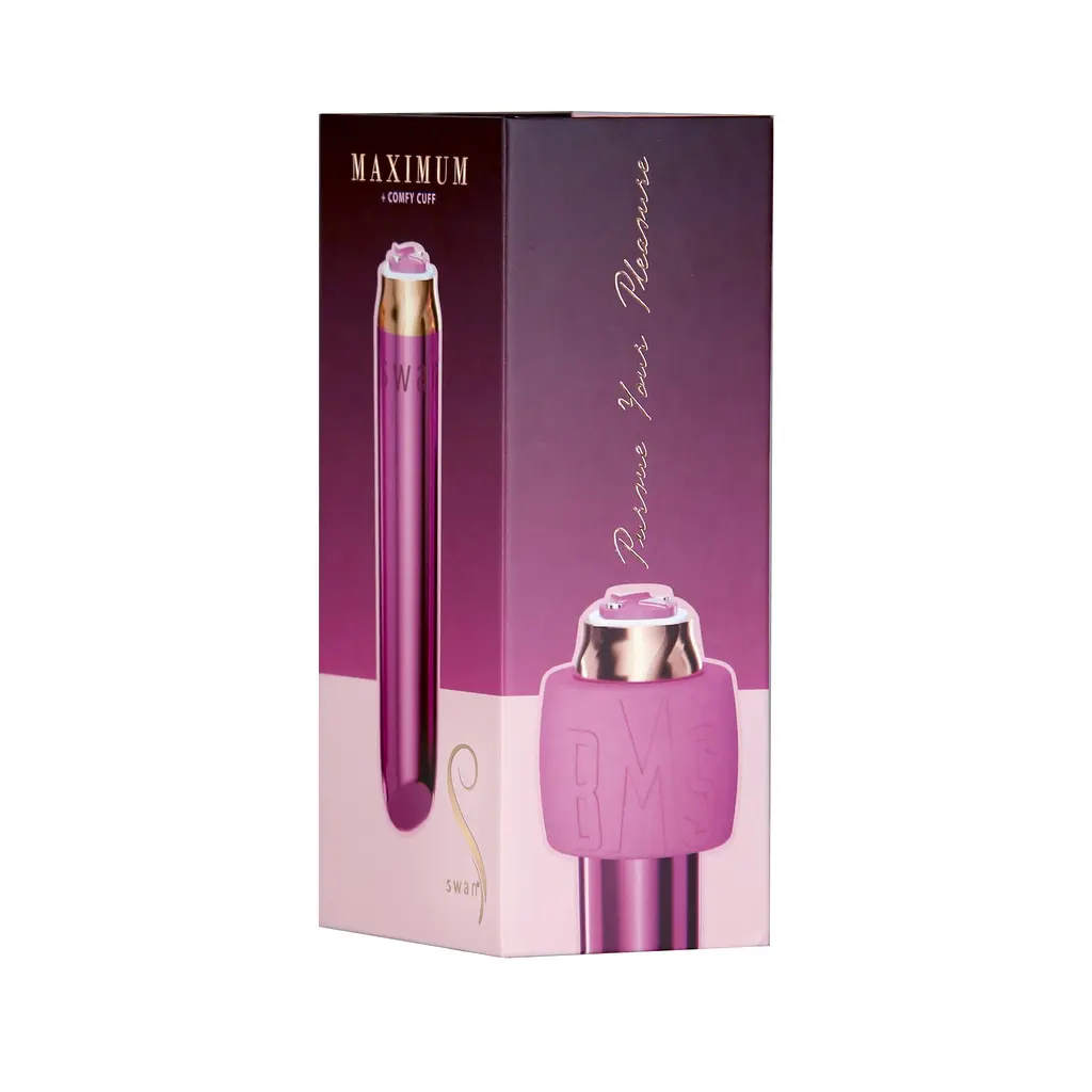 Віброкуля Swan Maximum + Comfy Cuff Pink, суперпотужна, різна інтенсивність, силіконова манжета - фото 9