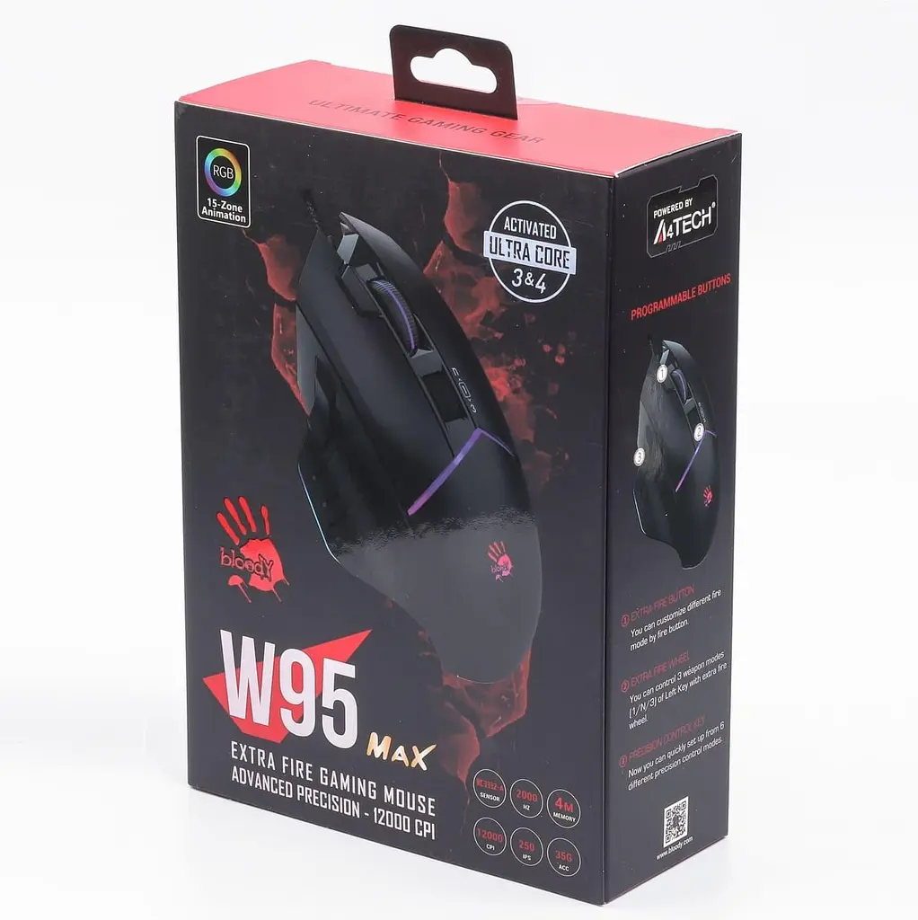 Миша Bloody A4Tech W95 Max USB Black (W95 Max (Black)) - фото 11