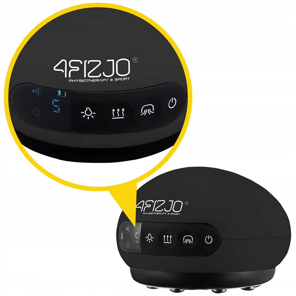 Масажна вакуумна банка 4FIZJO акумуляторна з ІЧ прогріванням 4FJ0517 Black (P-5907739318695) - фото 4
