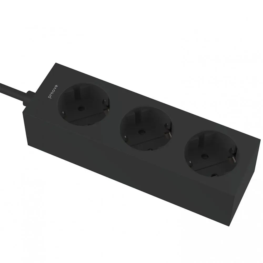 Мережевий фільтр Proove Magnet Strip (3xAC) 1.6m black (PSMS25000001) - фото 6