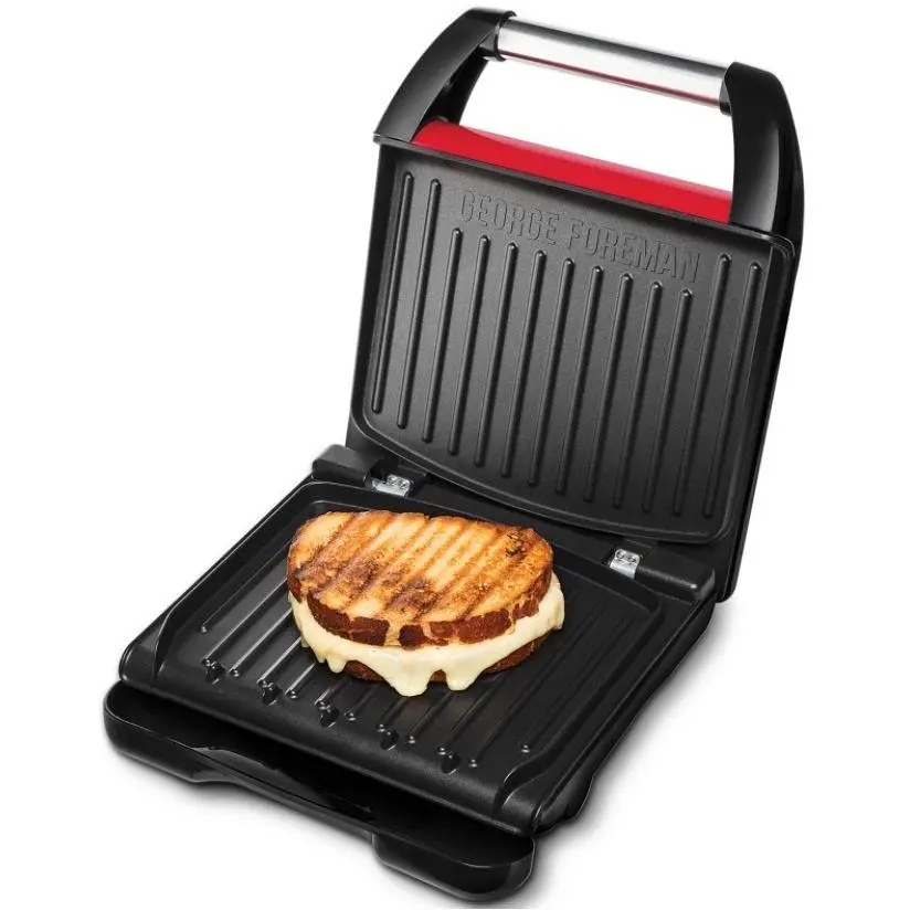 Гриль Russell Hobbs Family SteelGrill прижимной 1650 Вт красно-черный (25040-56) - фото 2