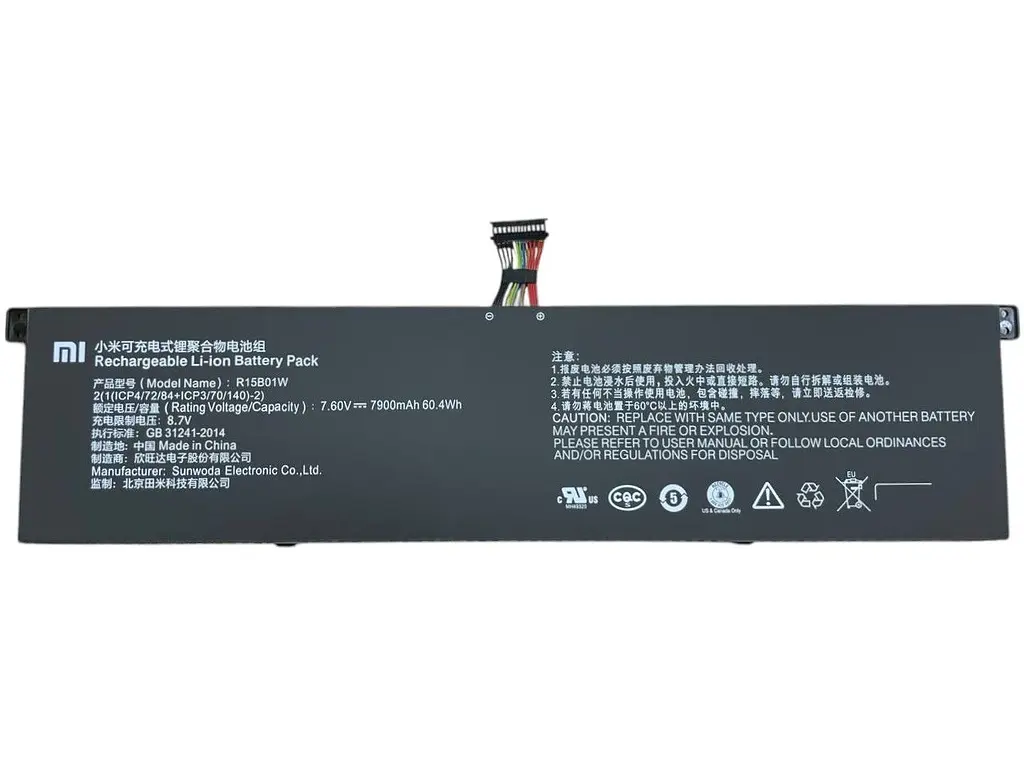 Акумулятор для ноутбука Xiaomi R15B01W Mi Pro 15.6 7.6V Black 7900 mAh - фото 2