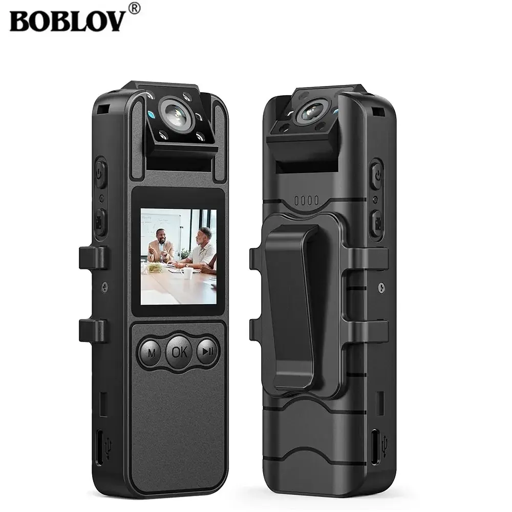 Нагрудна камера BOBLOV A26 Full HD з поворотним об'єктивом 180° і нічним баченням - фото 8